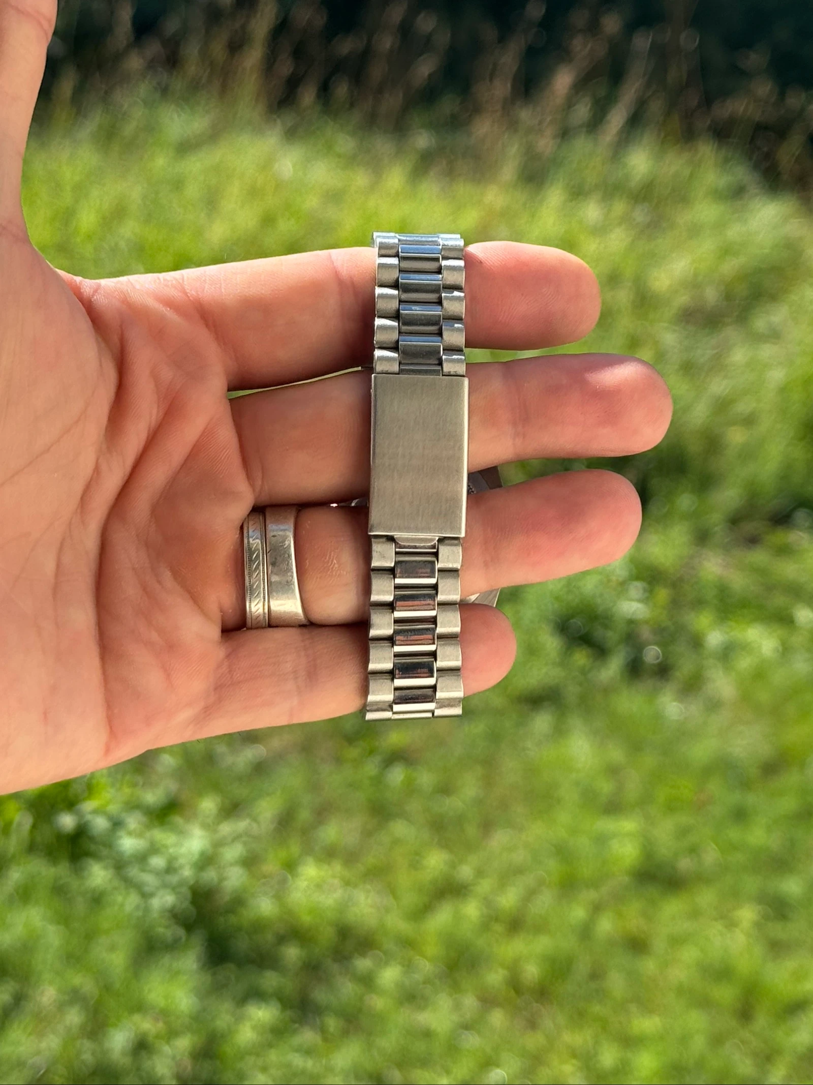 Seiko Mod NH35 Automático 39 mm – Esfera Plateada – Cristal de Zafiro – Brazalete Presidente – Nuevo – photo 4